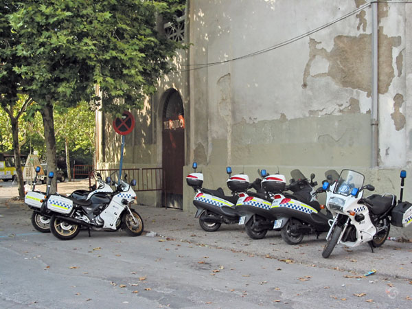 Politiemotoren en scooters