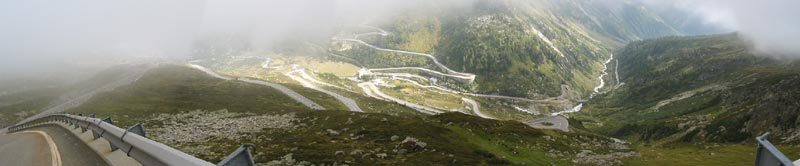 Endless hairpins, looked upon from above