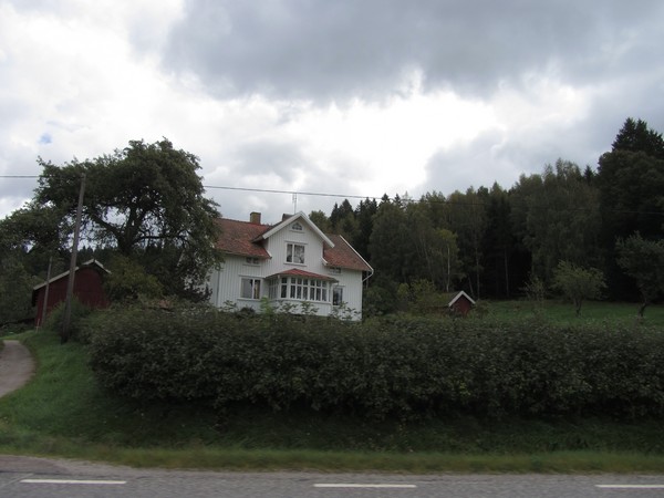 Wit houten huis