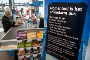 regels voor het prikkelarme uurtje in de supermarkt