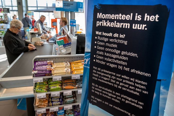 regels voor het prikkelarme uurtje in de supermarkt