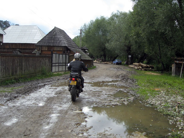 The Tricker on a muddy road