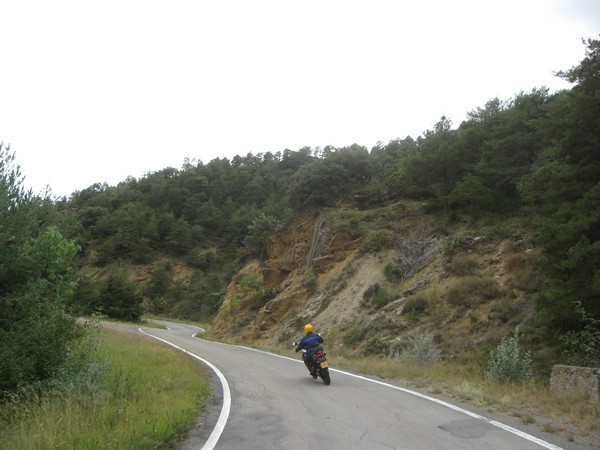 Tenere op bergweg