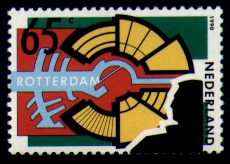 Postzegel van Rotterdam