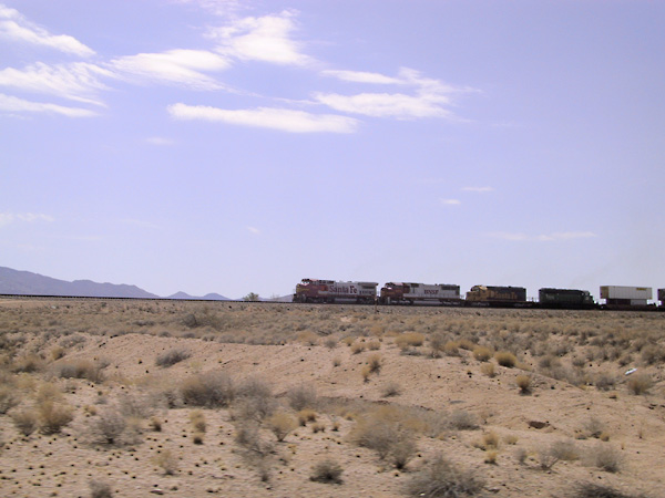 Santa Fe locomotief voor goederentrein