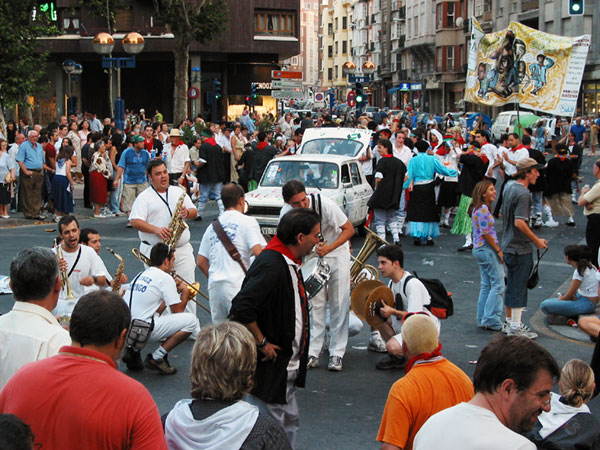 Zittende muzikanten