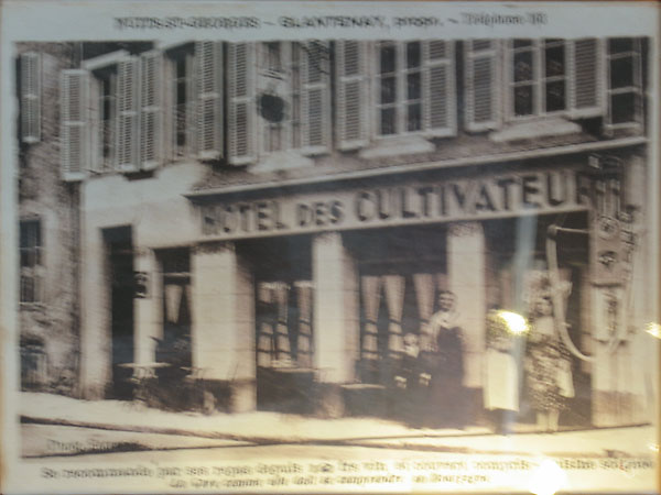 Oude foto van Hotel des Cultivateurs