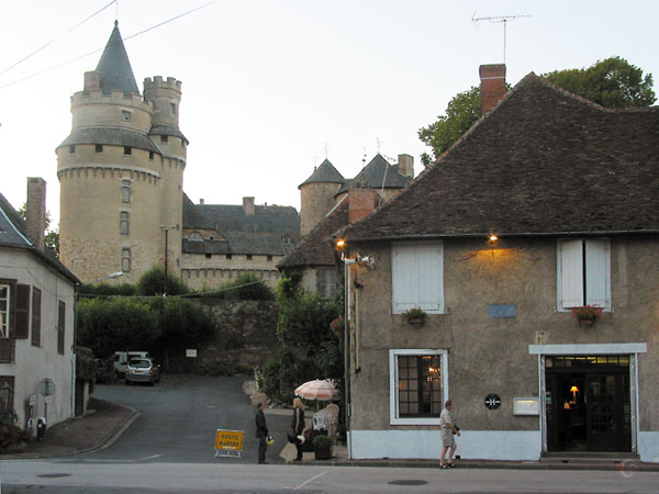 Castle in village