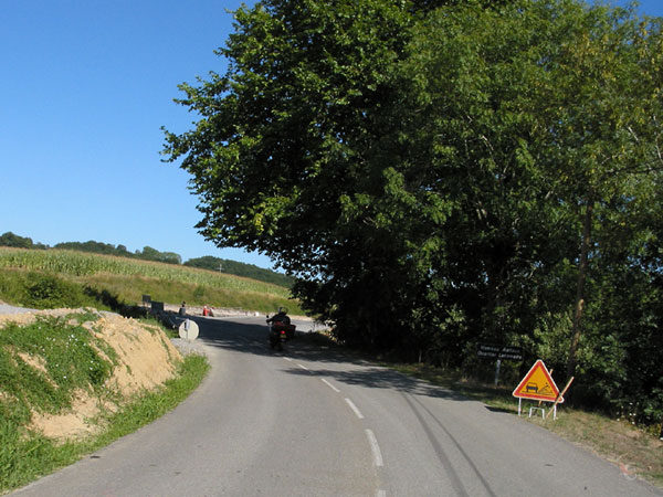 Waarschuwingsbord voor werk aan de weg