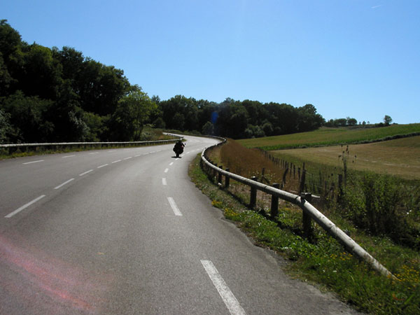 Slingerende weg