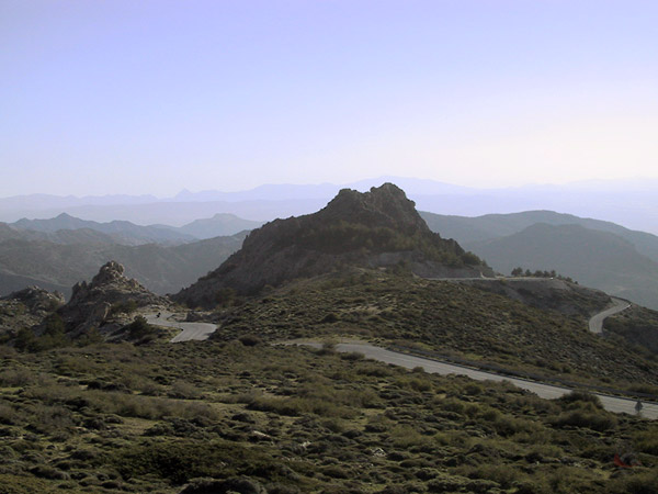 View over the tops of mountains