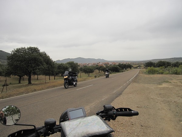 Twee motorrijders