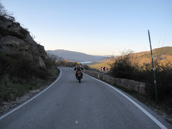 Tenere op bergweg