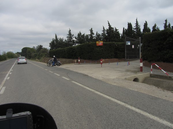 Motorrijder aan de kant