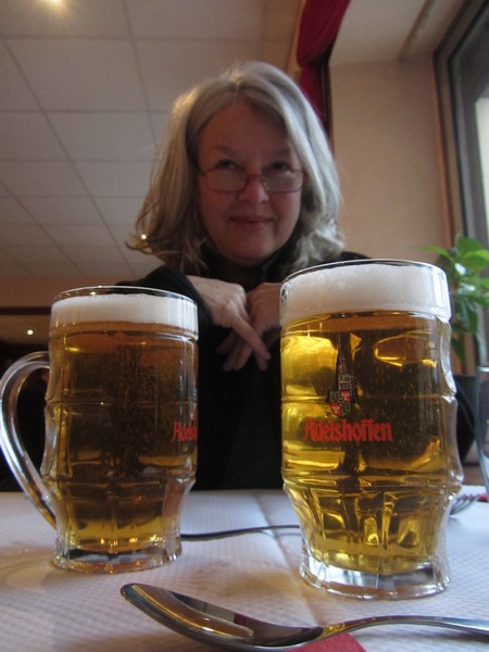 Sylvia en twee glazen bier
