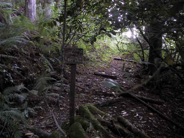 Bordje over landslide