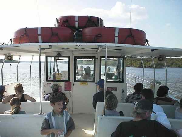A guided boat tour