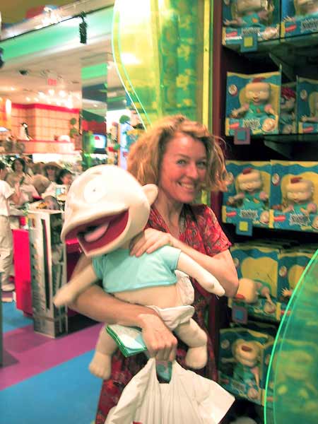 Sylvia met babypop