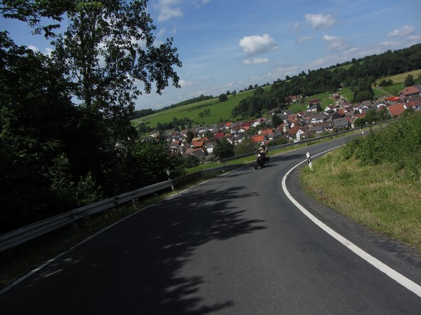 Guzzi in de bocht