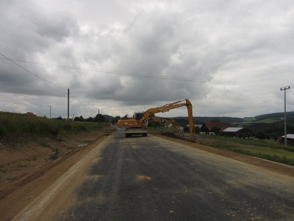 Graafmachine op weg