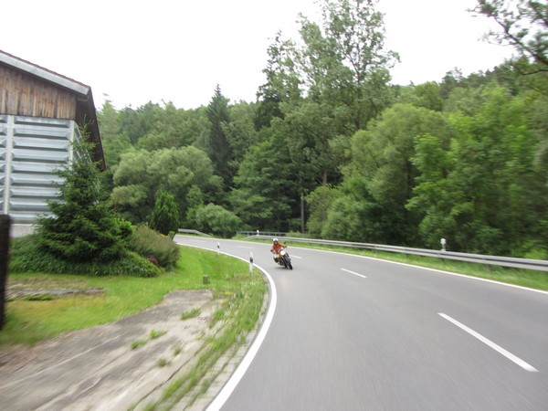 Guzzi in de bocht