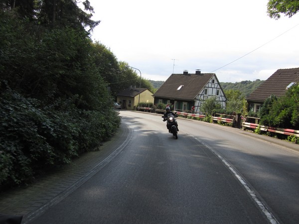 vakwerkhuis in bocht