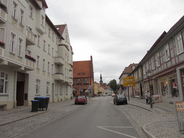 straat in stad