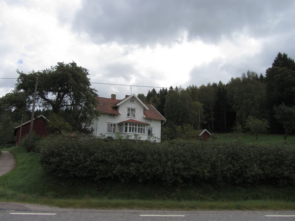 Wit houten huis