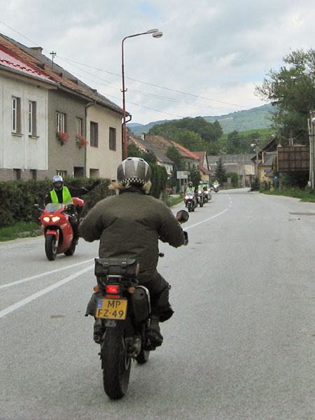 Motorrijders groeten