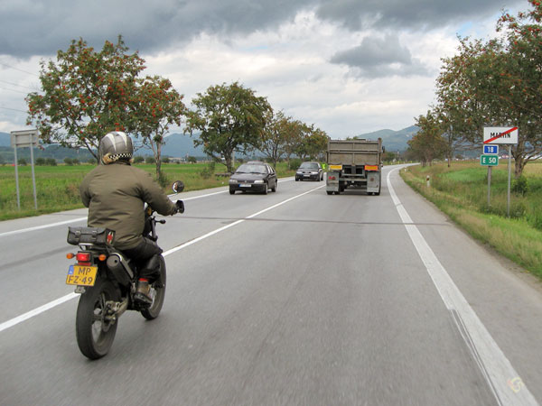 Grote weg, vrachtwagen