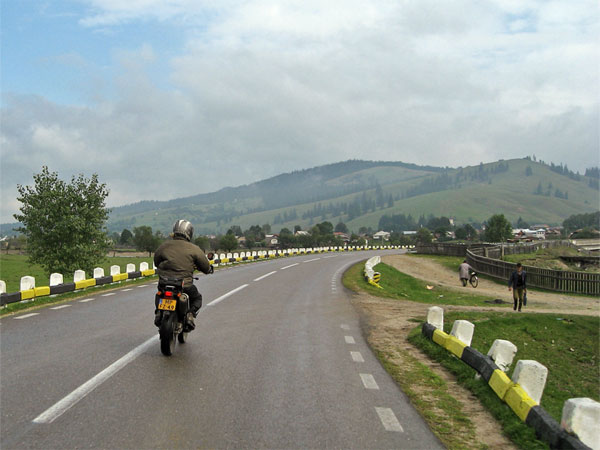 Fietser en wandelaar