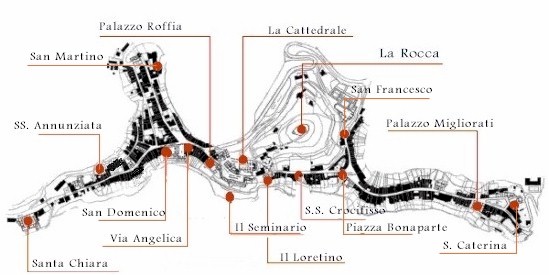 Plattegrond van San Miniato