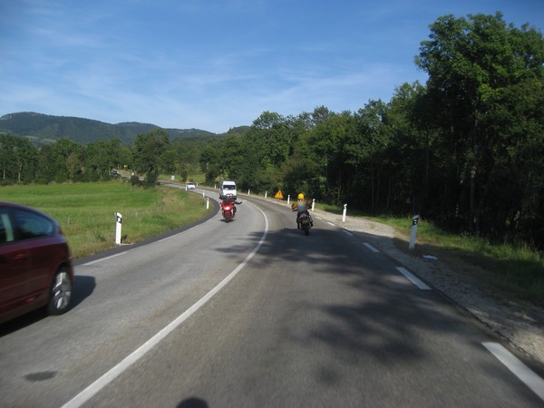 Mulhacen en andere motorrijder