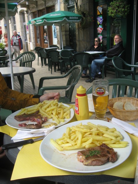 Friet en steak