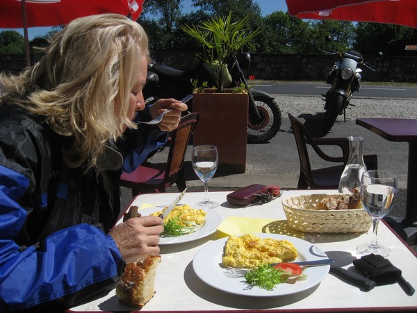 Sylvia met bord eten